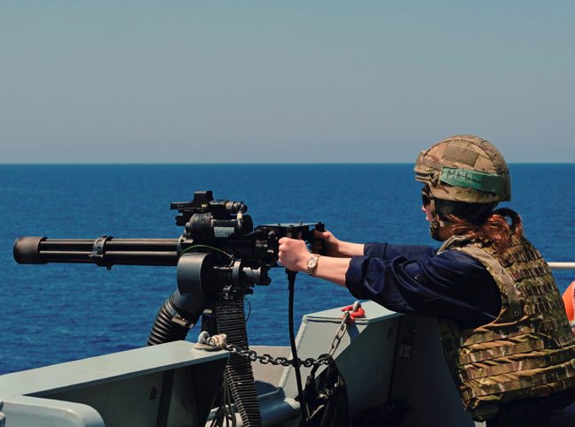 Female sailor on HMS Kent