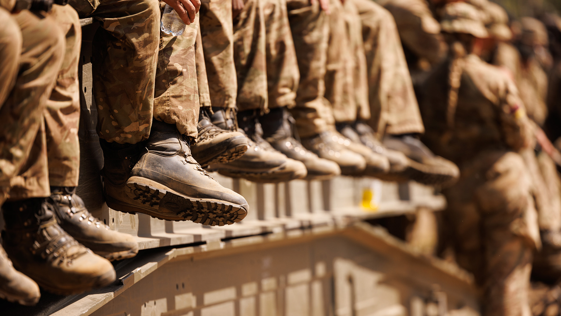 The survey identified 19 sexualised behaviours, divided into four categories: verbal, non-verbal, physical and cyber (Picture: MOD)