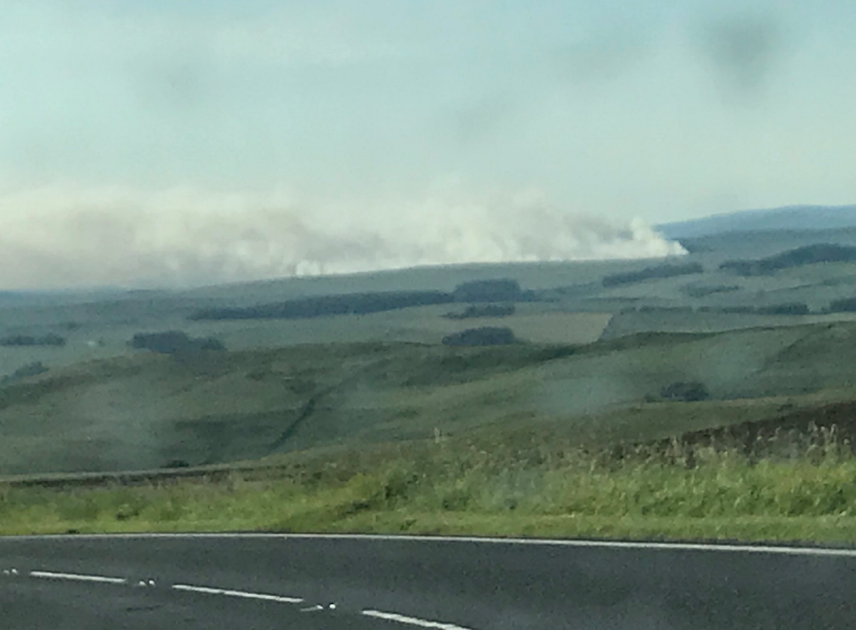 Fire Otterburn training area in Northumberland 270618 CREDIT Darren Mitchell-Twitter