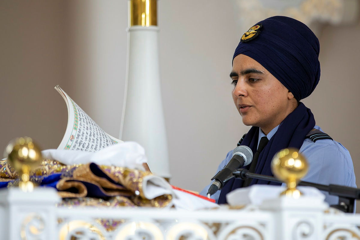 First RAF Sikh Chaplain Flt Lt Mandeep Kaur Picture Crown Copyright 2021