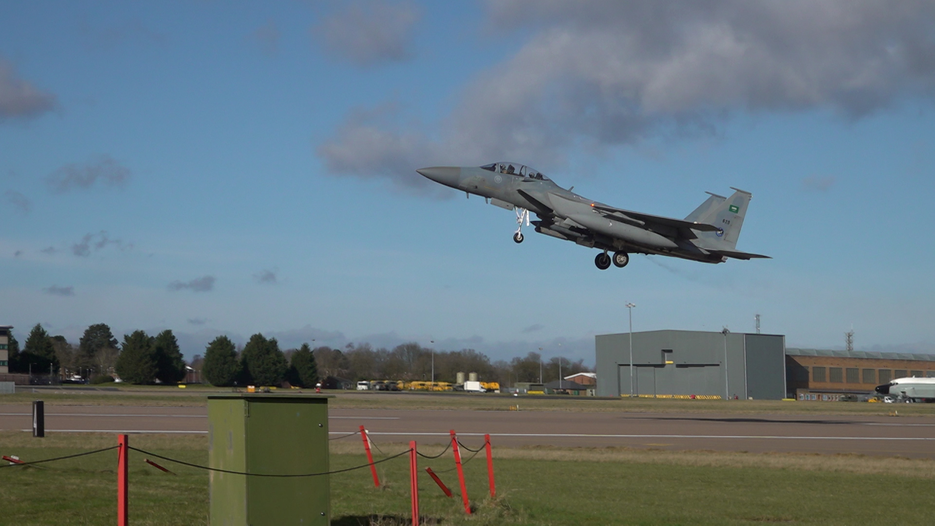 First take off of Saudi F15SA for Ex Cobra Warrior CREDIT BFBS 25.02.25