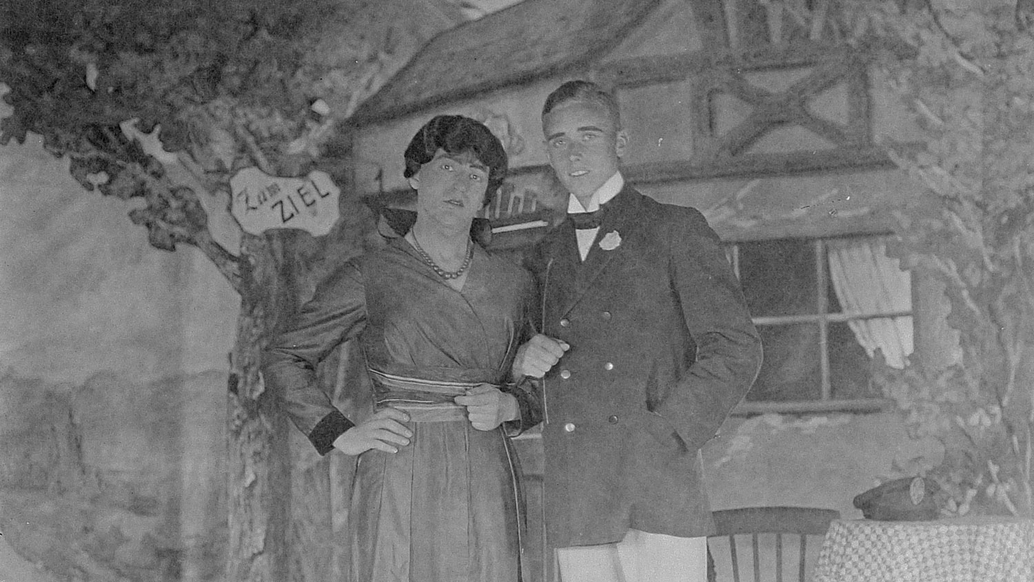 First World War WW1 Internee Theatrical Production Douglas or Knockaloe Camp Isle of Man CREDIT © Manx National Heritage (PG/7870/39810)