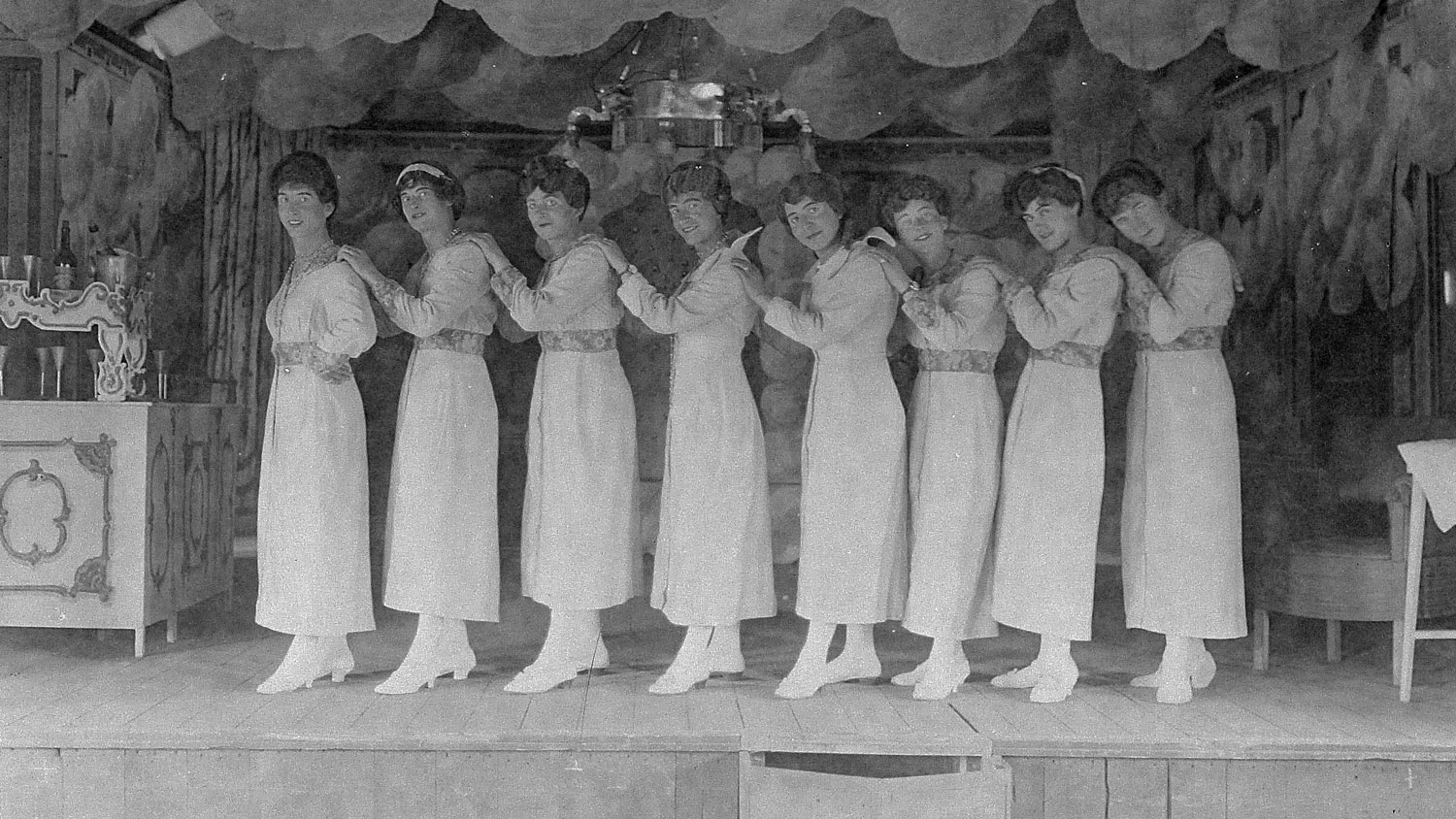 First World War WW1 Internee Theatrical Production Douglas or Knockaloe Camp Isle of Man CREDIT © Manx National Heritage (PG/7870/39816/1)