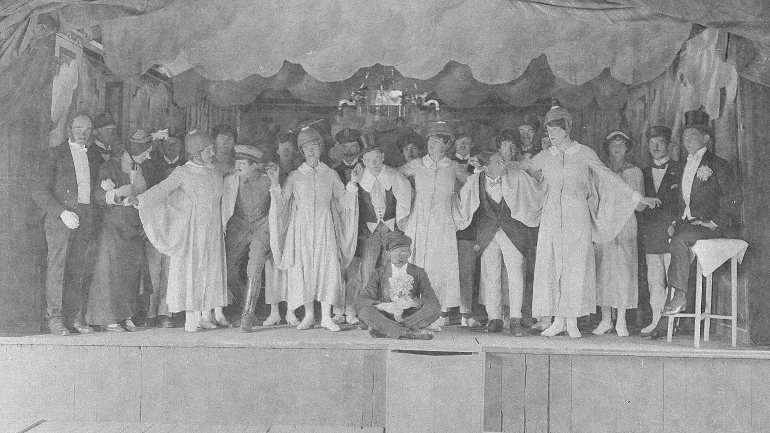 First World War WW1 Internee Theatrical Production Douglas or Knockaloe Camp Isle of Man CREDIT © Manx National Heritage (PG/7870/39817)