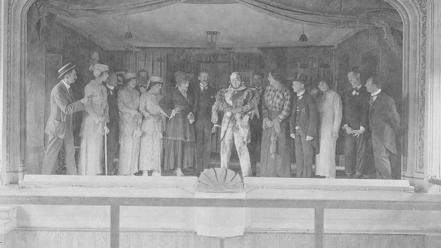 First World War WW1 Internee Theatrical Production Douglas or Knockaloe Camp Isle of Man CREDIT © Manx National Heritage (PG/7870/39925)
