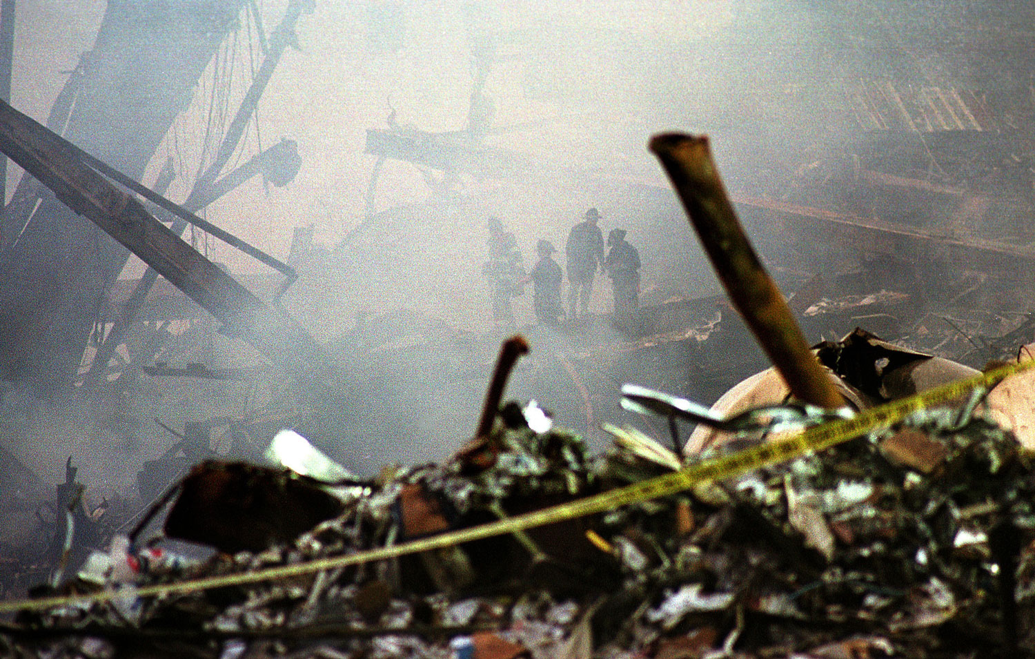 First responders search for survivors at Ground Zero New York City Ground Zero Sept 14 2001 Picture Department of Defense US Air National Guard Tech Sgt Mark C Olsen
