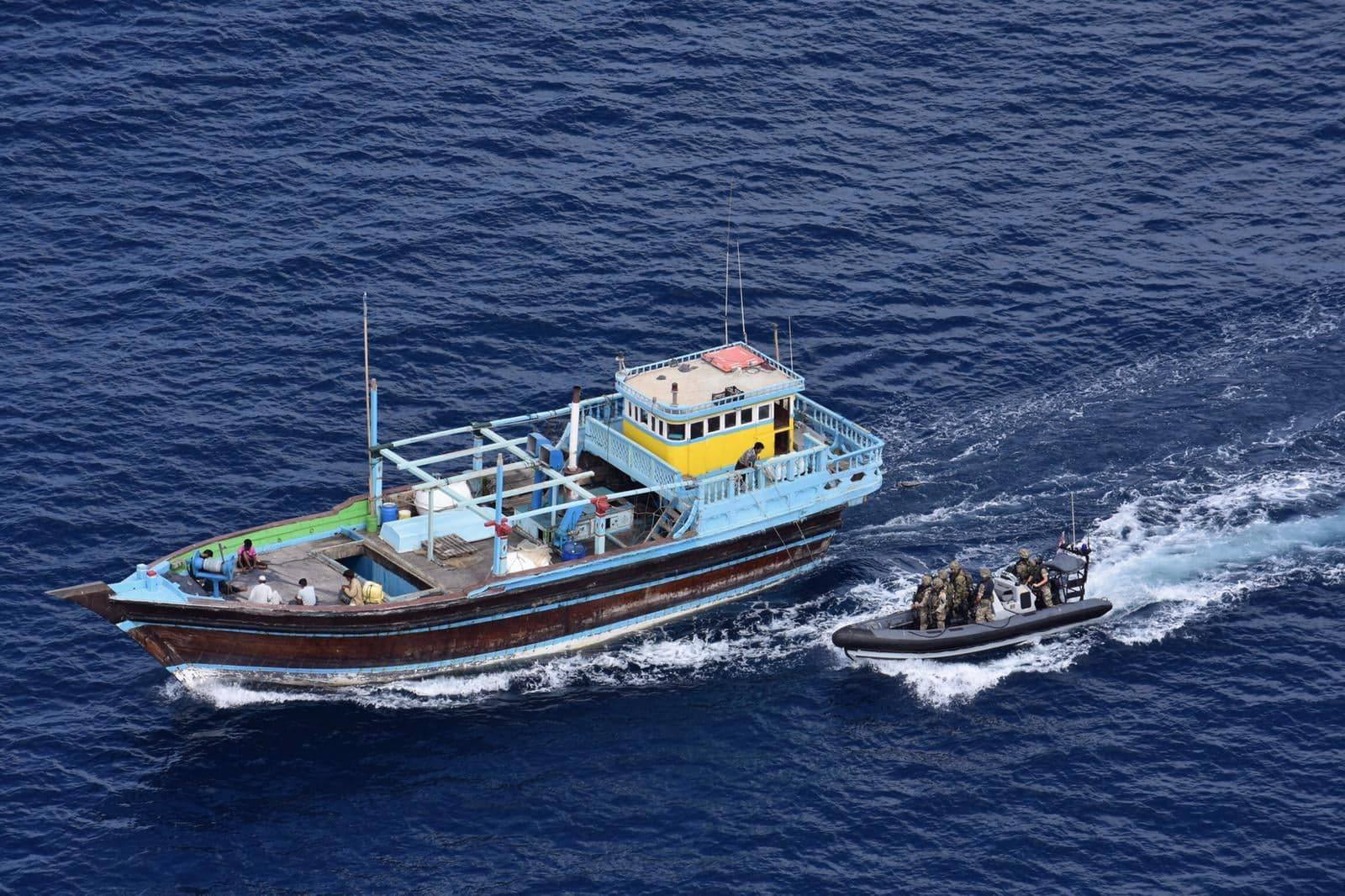 Fishing vessel hiding hash 180319 CREDIT MOD Royal Navy