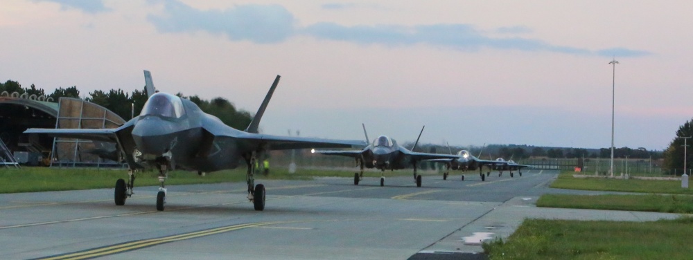 US F-35B Lightning II Joint Strike Fighter jets at RAF Marham on 3 September (Picture: Ministry of Defence).