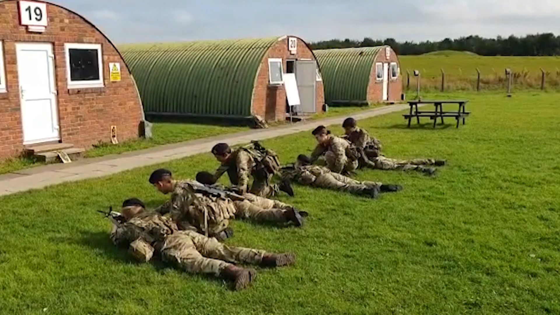 The cadets practice weapons handling as one of their core subjects.