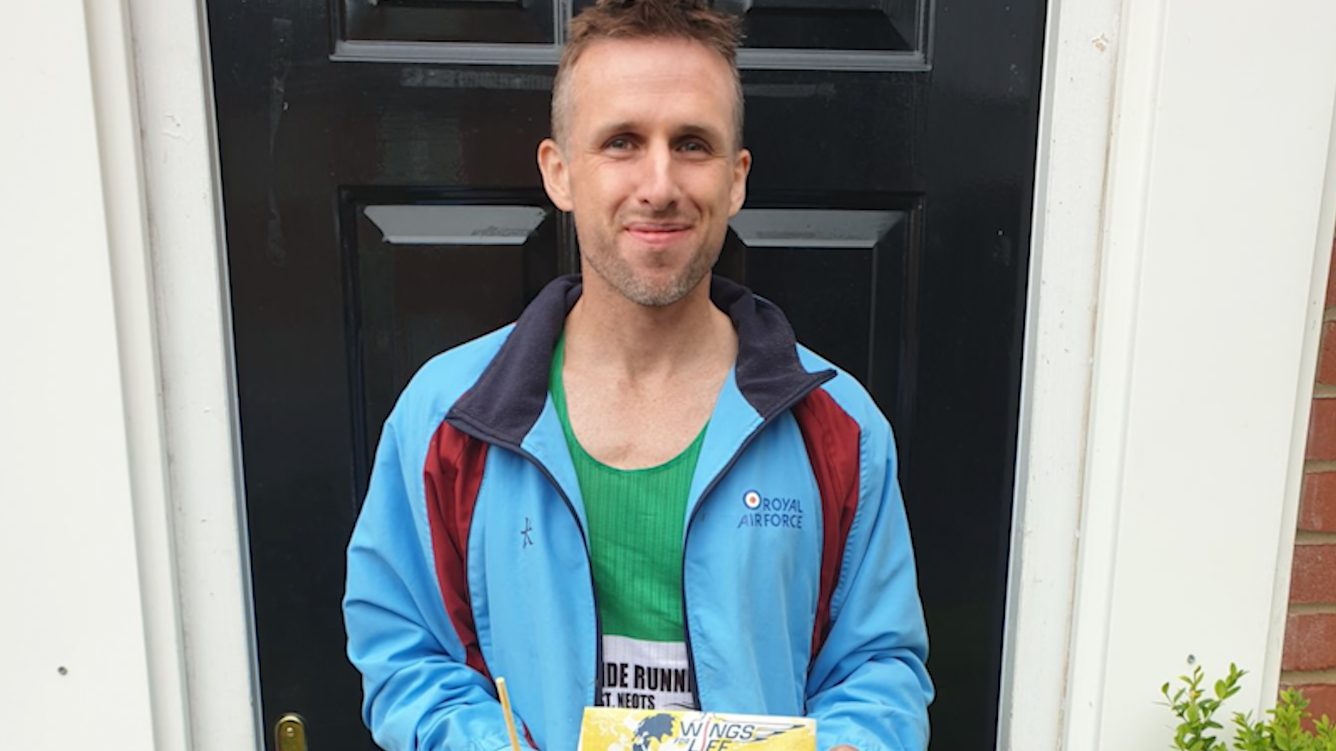 Flight Sergeant Michael Taylor returned from injury to win the fundraising endurance raise (Picture: RAF).
