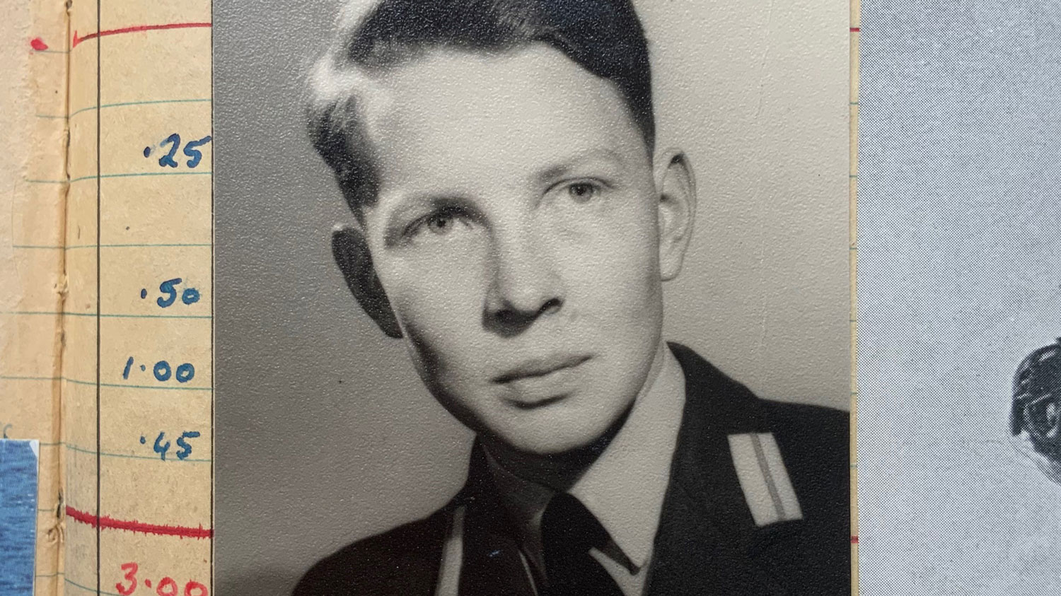 Flt Lt Alan Pollock during his RAF service CREDIT FLt Lt Alan Pollock