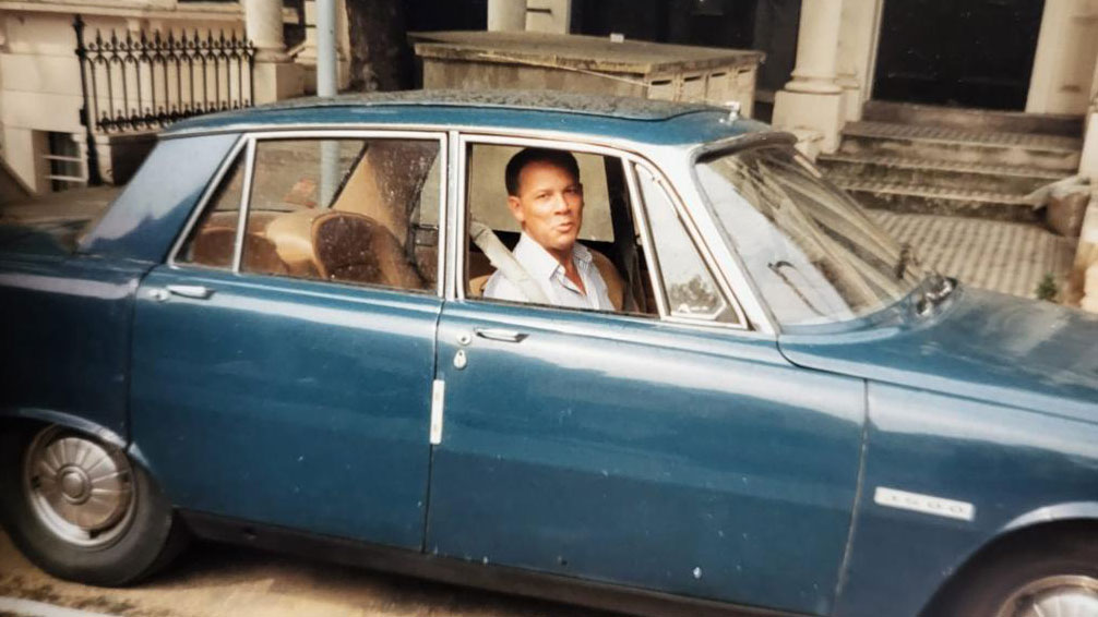 Flt Sgt Peter Brown Royal Air Force WW2 veteran pictured in a car CREDIT Westminster City Council / Handout