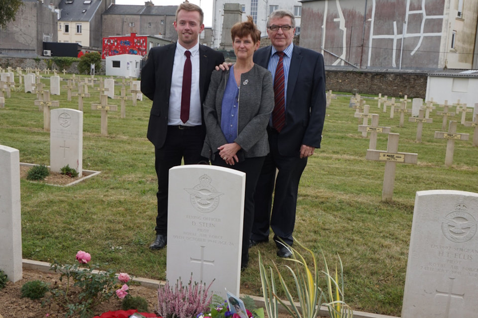 Flying Officer David Stein's family