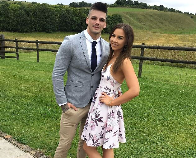 Fomer Royal Marine James Tilley & fiancee Emma