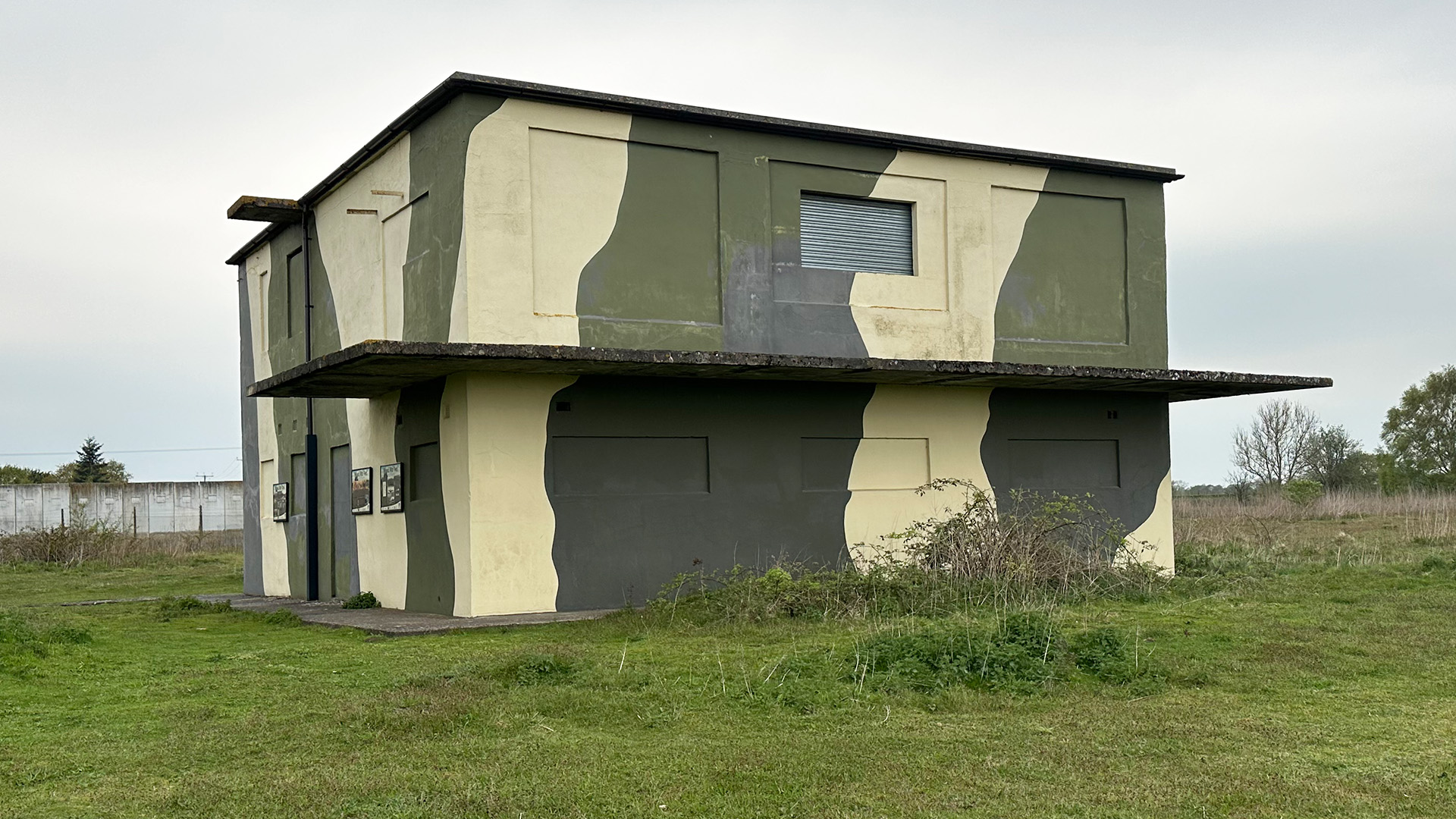The former control tower at RAF Tilstock has been conserved