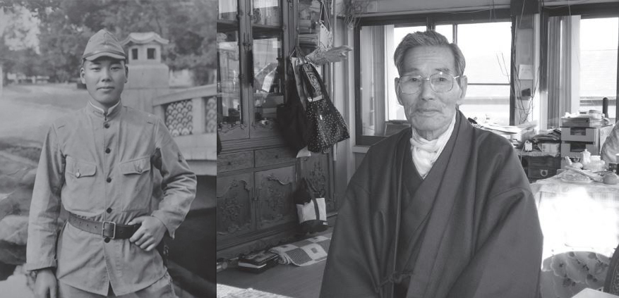The book includes the memories of men who fought against the Allies in the Far East, including Kokichi Nishimura, pictured here in 1941 and 2006. Credit: Pen & Sword