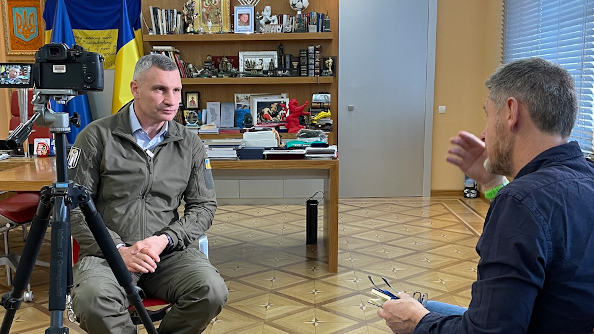 Forces News talk with Kyiv's mayor, Vitali Klitschko in Ukraine 27112023 CREDIT BFBS.jpg