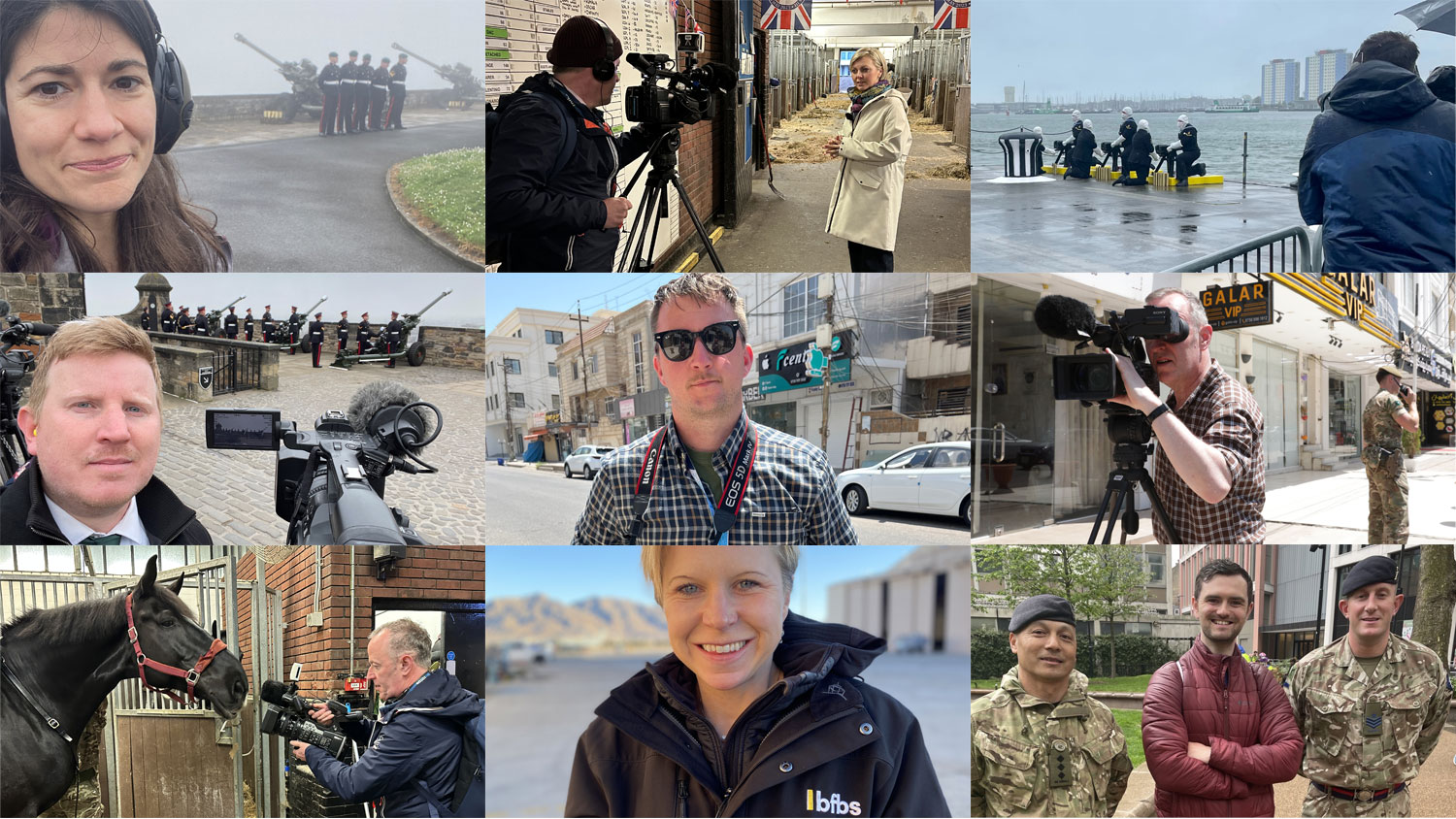 The Forces News team around the world in 2023 CREDIT BFBS