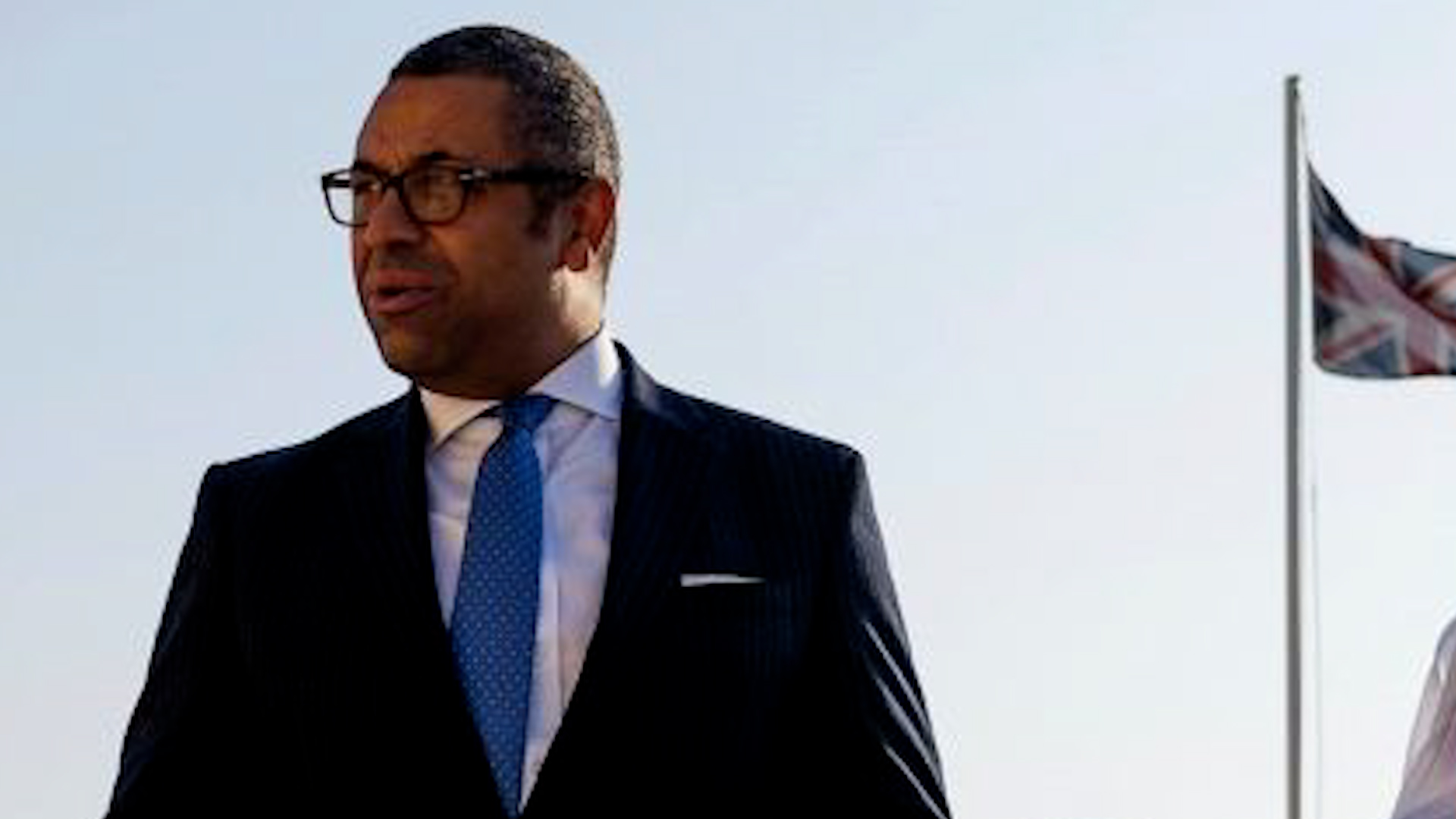 Foreign Secretary James Cleverly on a visit to 83 Expeditionary Air Wing at the RAF's Middle East headquarters 221122 CREDIT RAF