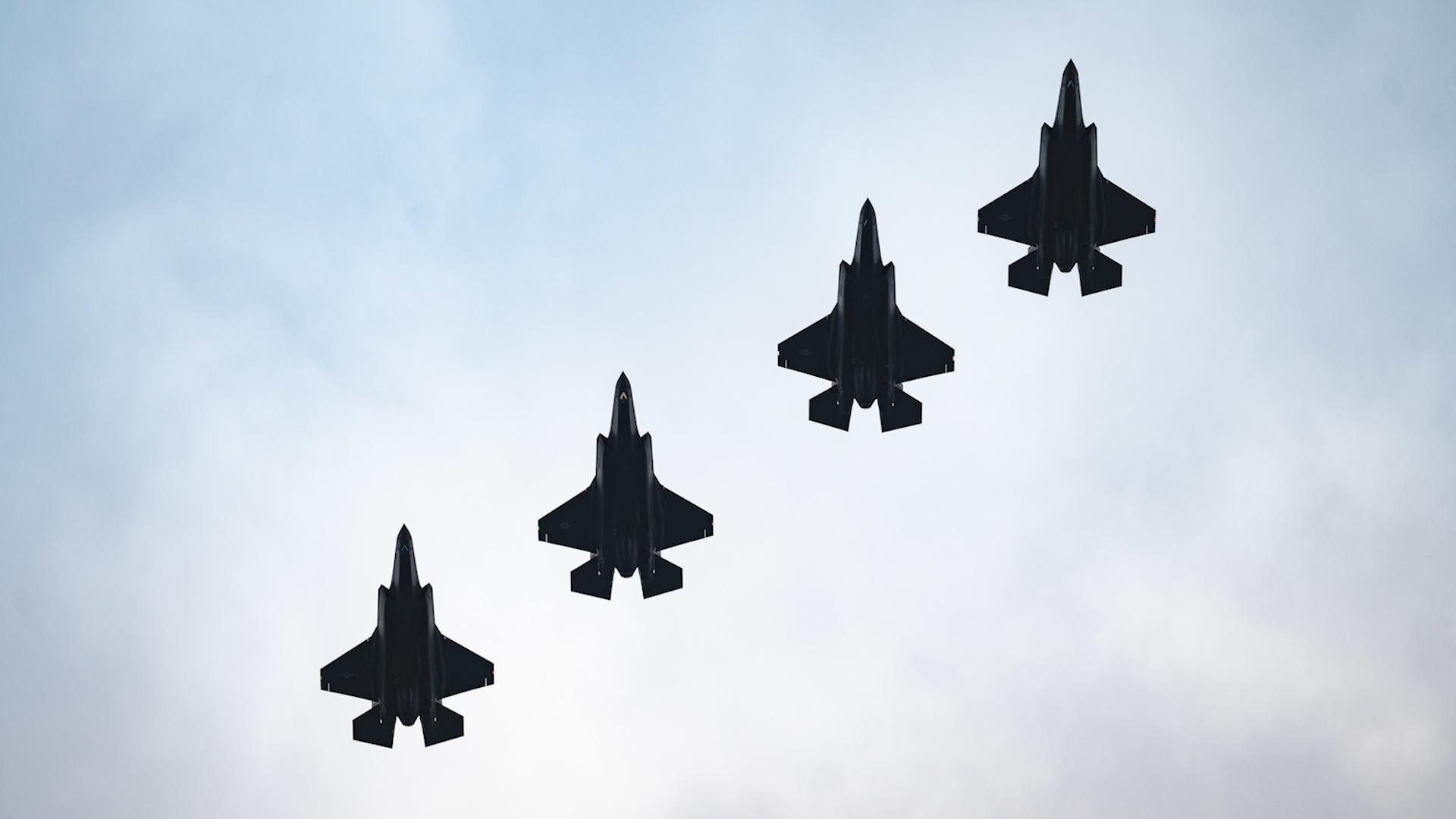 Four US Air Force F-35A