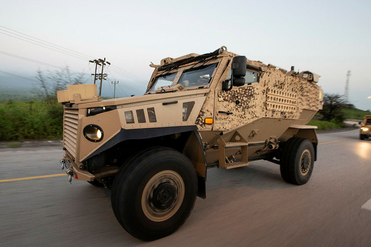 A Foxhound in use by the RAF Regiment