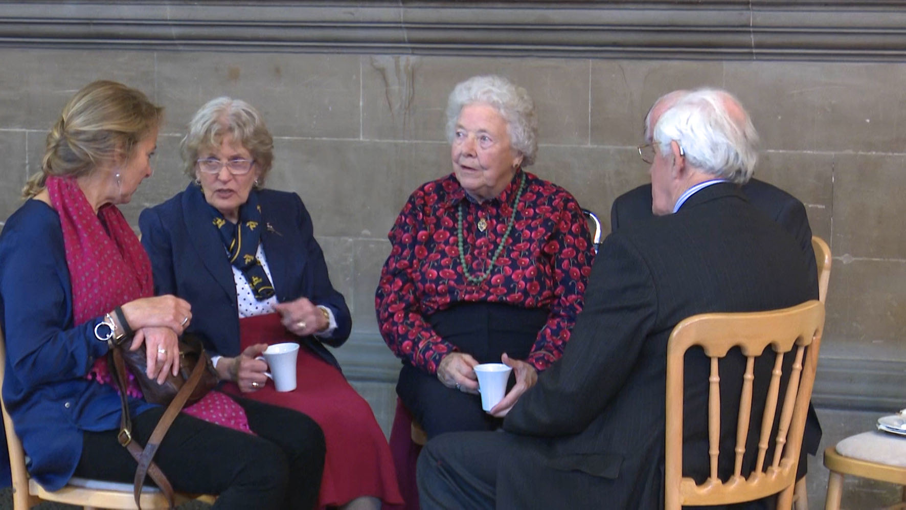 The parade was followed by a church service and a reception. 