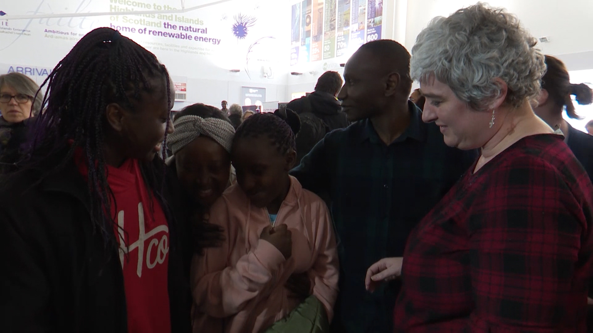 Friends and family were waiting for Ann at the airport 220319 CREDIT BFBS.jpg 