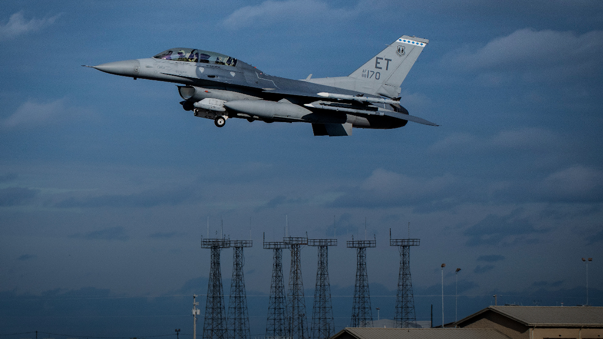 Fuel tank 96th Test Wing F-16 Fighting Falcon lifts off from the runway CREDIT US Air Force.jpg