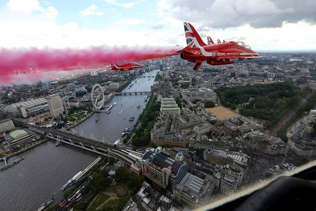RAF Red Arrows Gay Pride Flypast