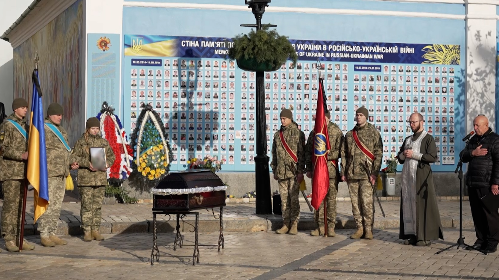 Funeral of British volunteer who was killed somewhere on the Ukraine frontline 30112023 CREDIT BFBS