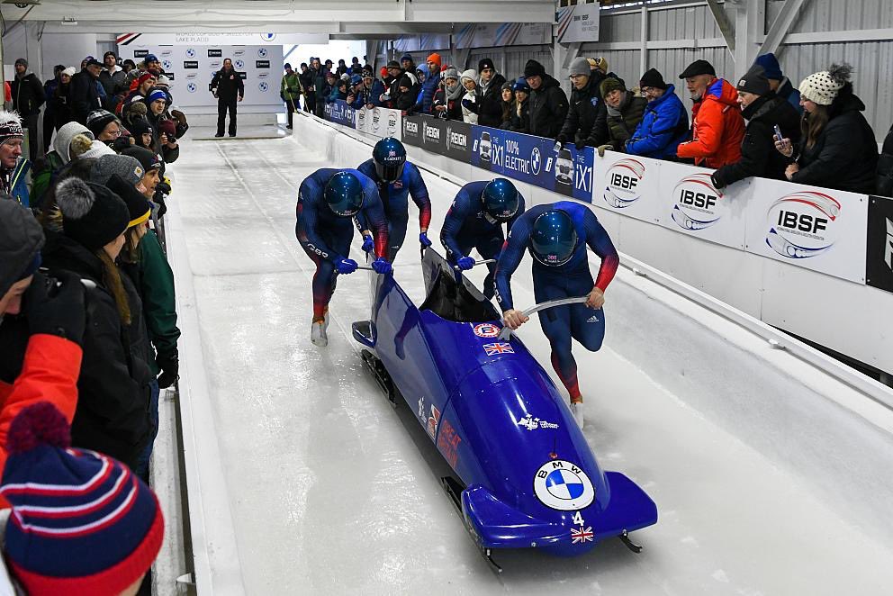 The team of Lawrence, Greg Cackett, Aaron Gulliver and driver Brad Hall won Britain's first World Championship medal since 1939 