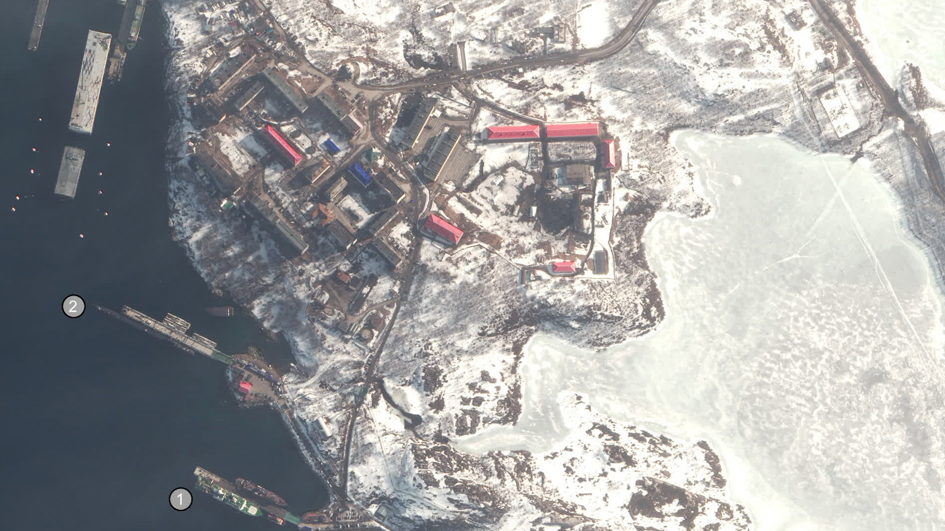 Olenya a major Russian Navy reconnaissance base, located on the Kola Peninsula, in the High North