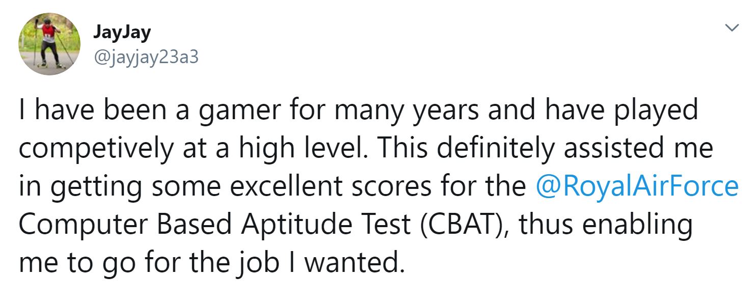 Gaming is being used as a recruitment tool throughout the RAF.