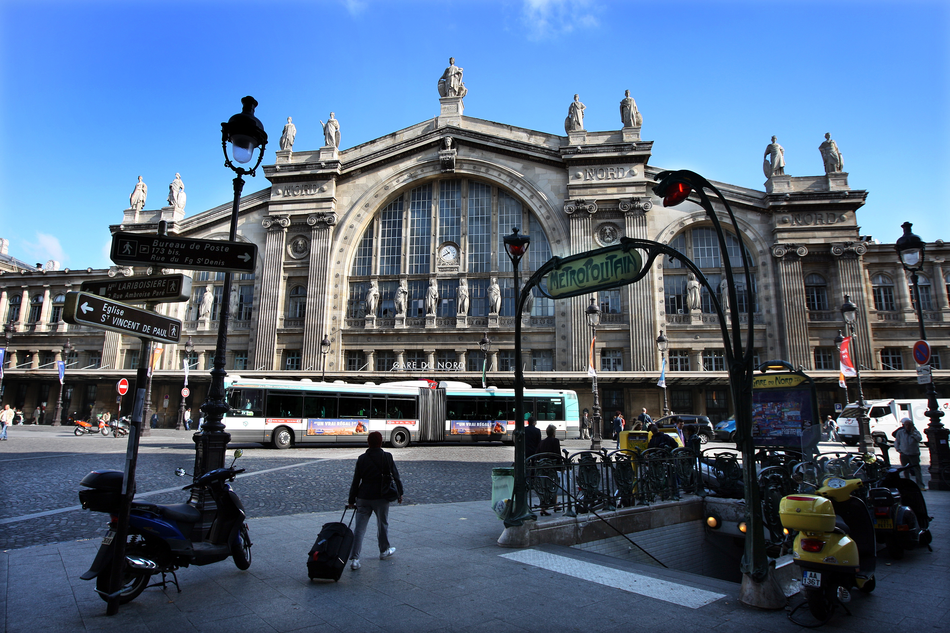 Gare du Nord railway station in Paris
