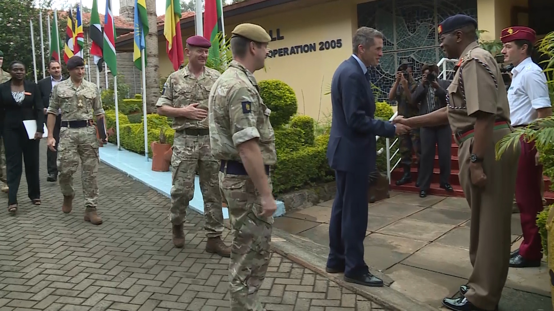 Gavin Williamson Kenya Military Dignitaries