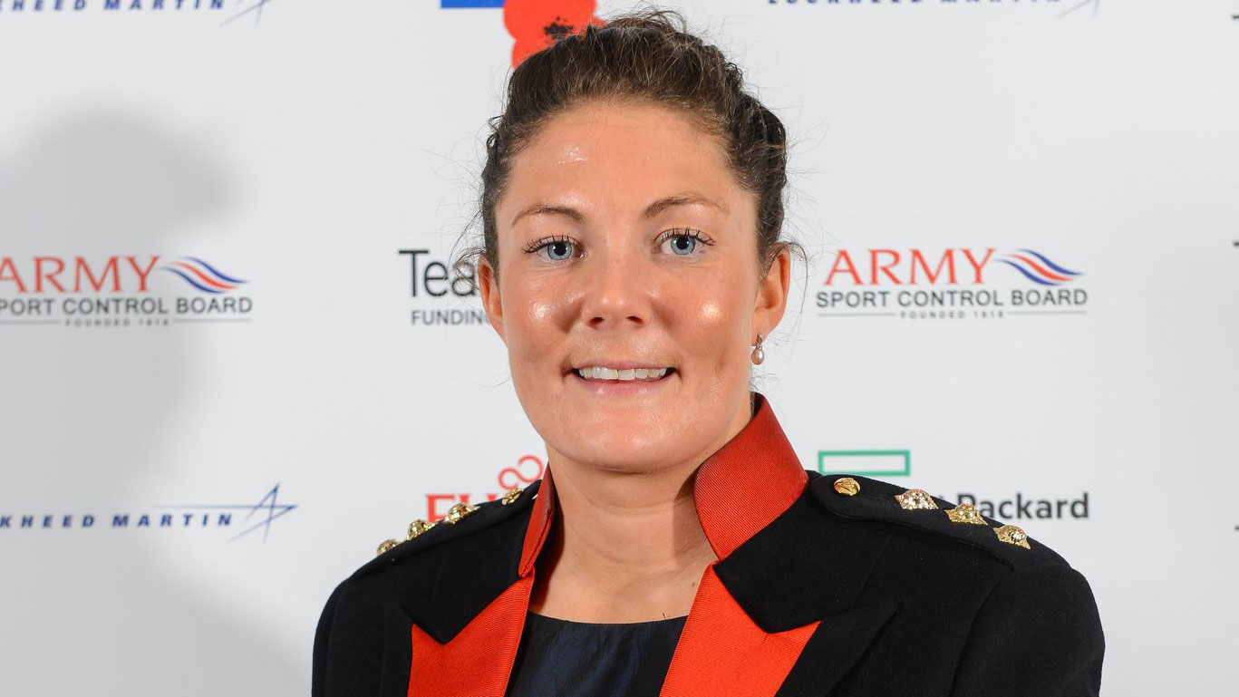 Captain Gemma Rowland Credit British Army Twitter Rugby Army Sports Awards Sportswoman Of The Year 2015
