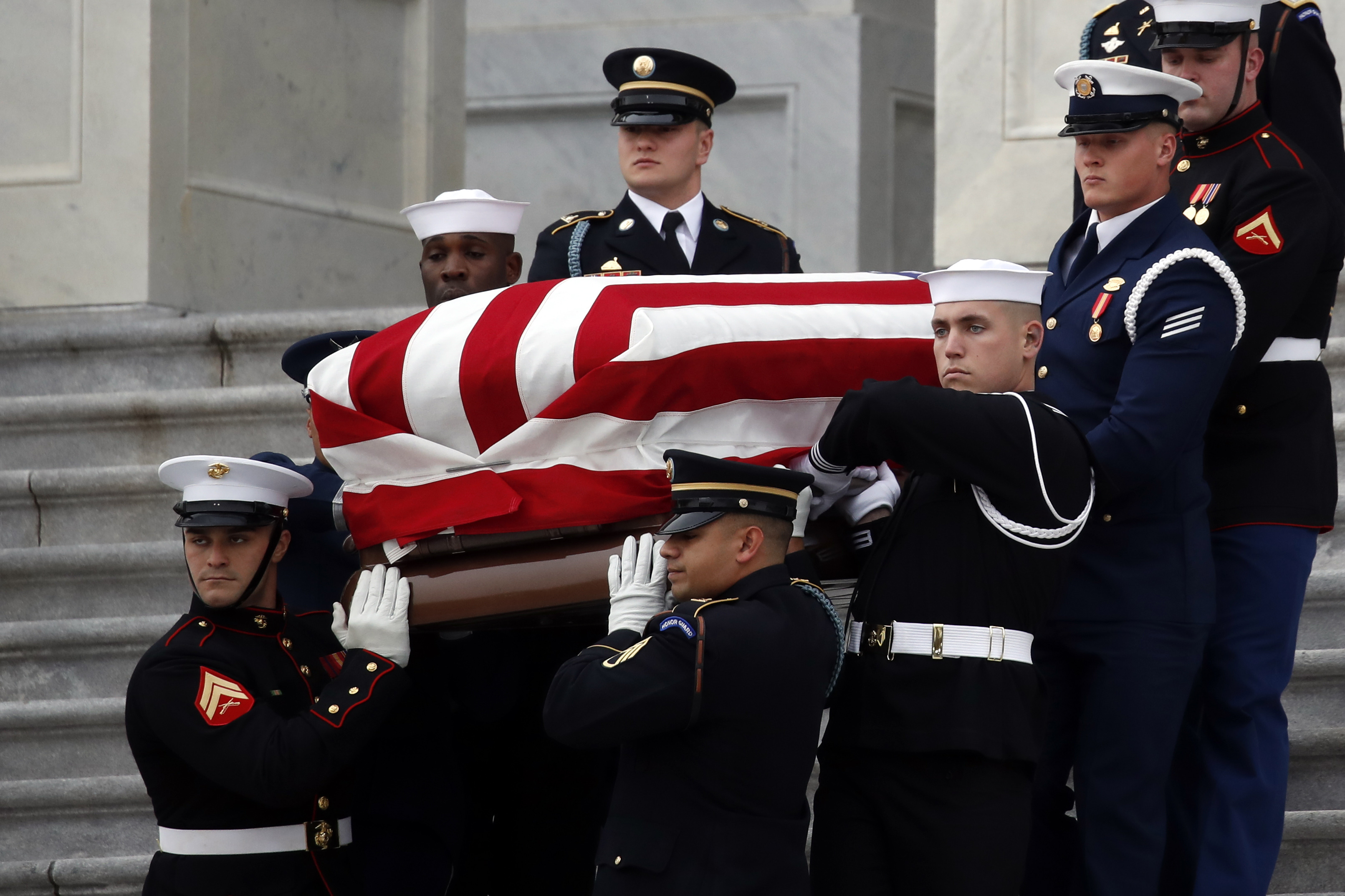 George HW Bush National Cathedral Funeral PA