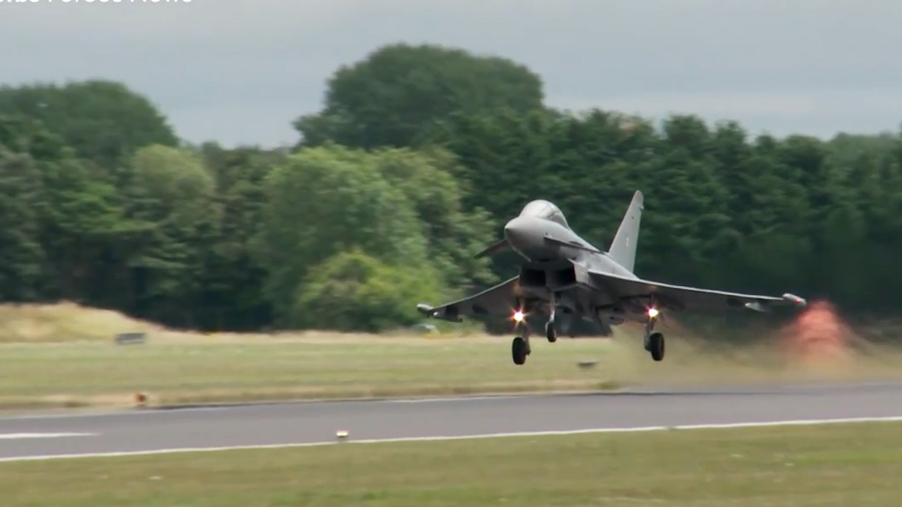 German Airforce Typhoon display CREDIT BFBS