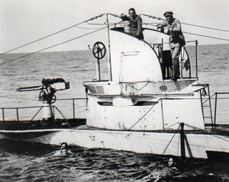The crew of SM U-27 were shot dead in the water by the British following the sinking of their U-Boat.