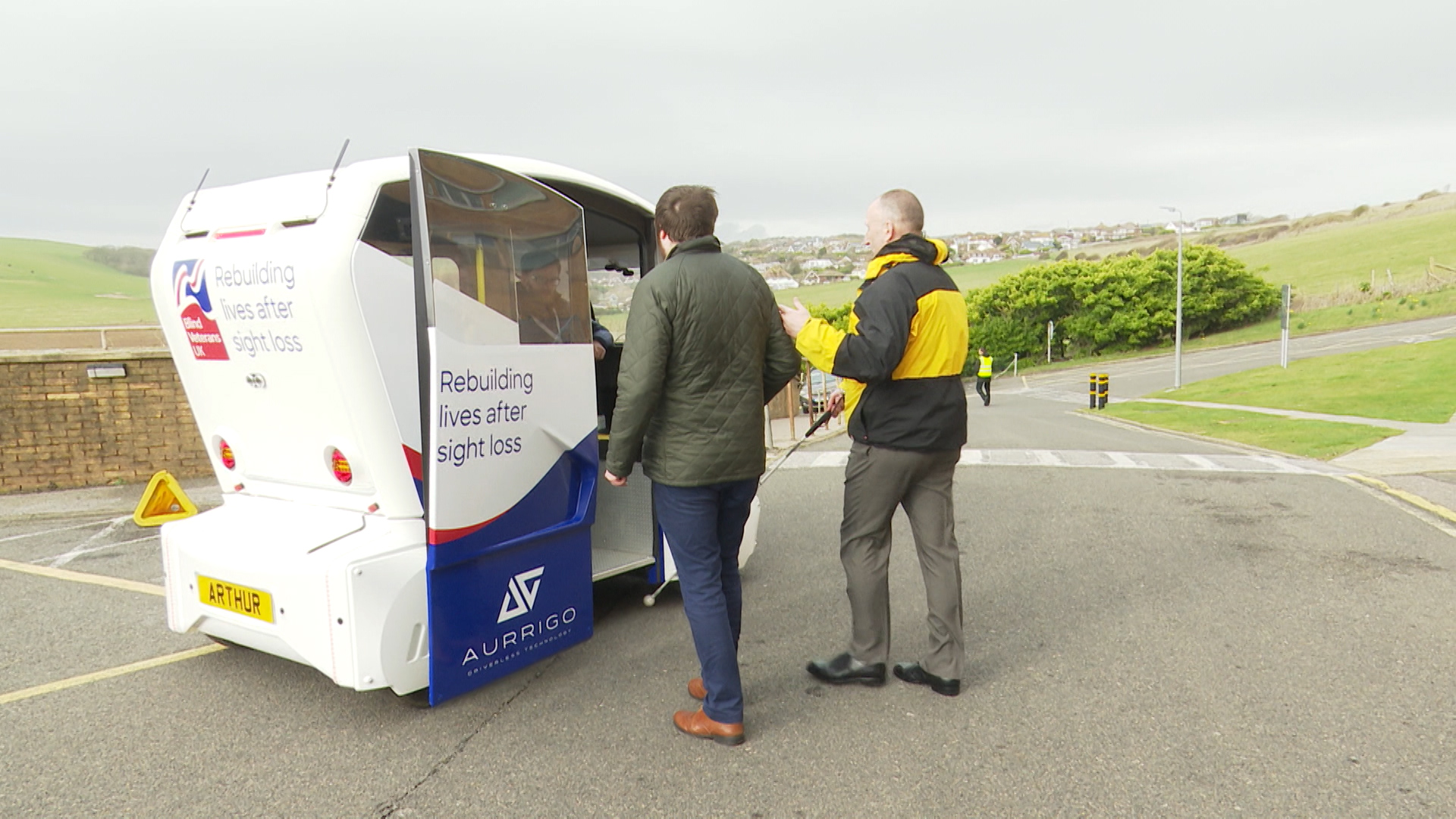 It is said to be the first time those with a vision impairment will be trialing the pods themselves.