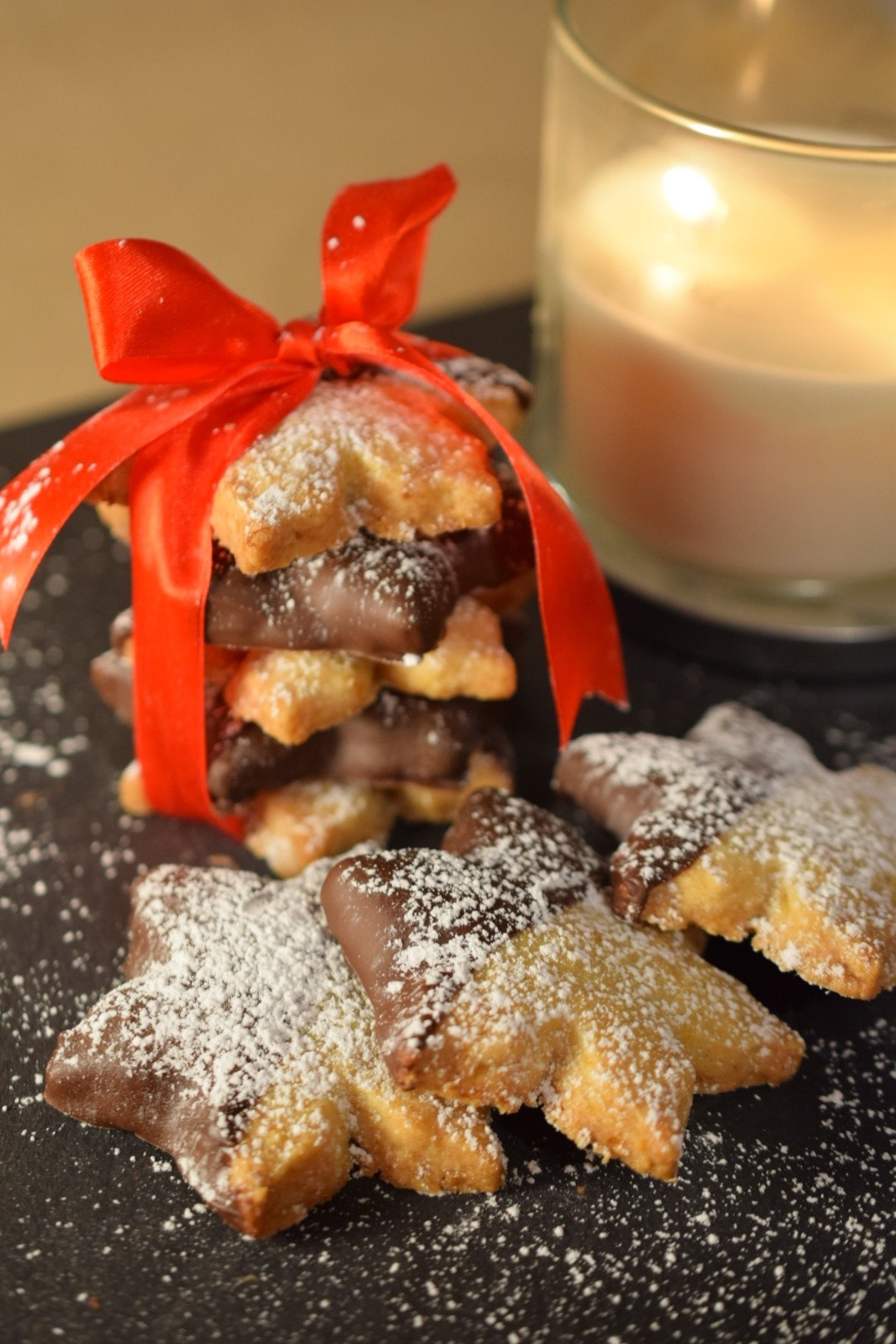 Bake Off winner Sophie Faldo's ginger orange & dark chocolate shortbread biscuits