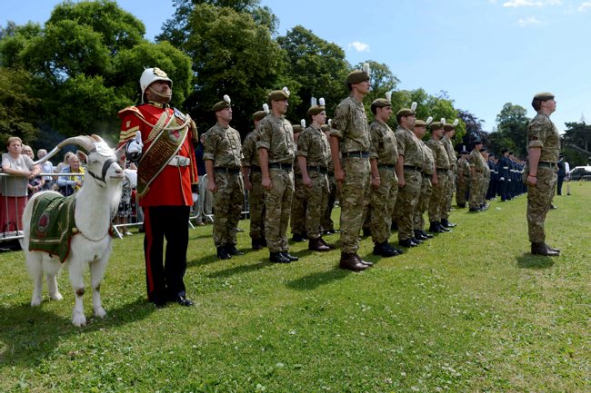 Goat Major Sergeant Mark Jackson with beard