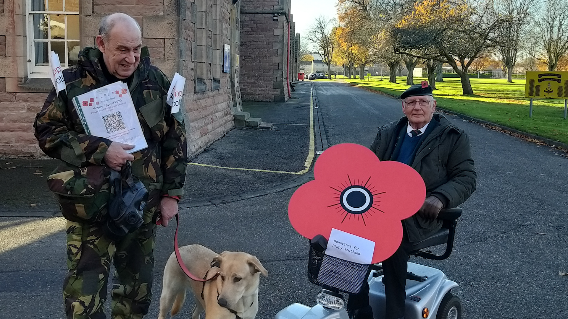 Army veteran Gordon Macmillan walked to raise funds for Poppyscotland’s 2020 Poppy Appeal (Picture: Poppyscotland).