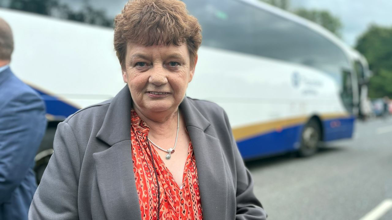 Grace Curry, who was one of the first people to attend to victims of the Ballygawley bus bombing, was also present at the memorial service in Ballygawley which marked the 35th anniversary of the bombing (Picture: PA Media).