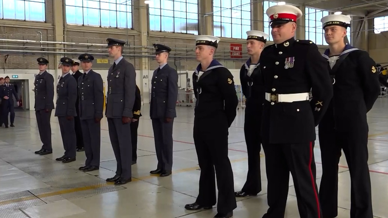 RAF Shawbury presented German graduates with British wings for the first time in its history.