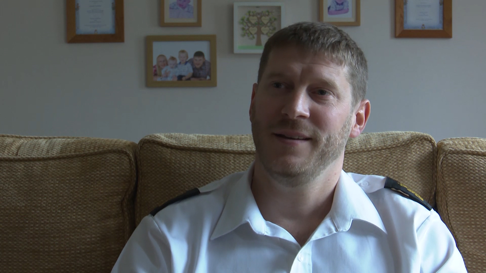 Petty Officer Graham Window oversees catering for SHAPE's British community.