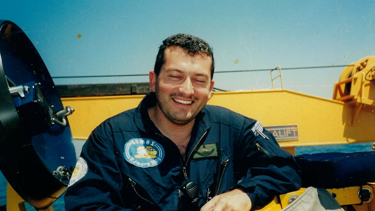 Greek diver Kostas Thoctarides told BFBS about his work and how he has spent over 20,000 hours in underwater navigation (Picture: Kostas Thoctarides)
