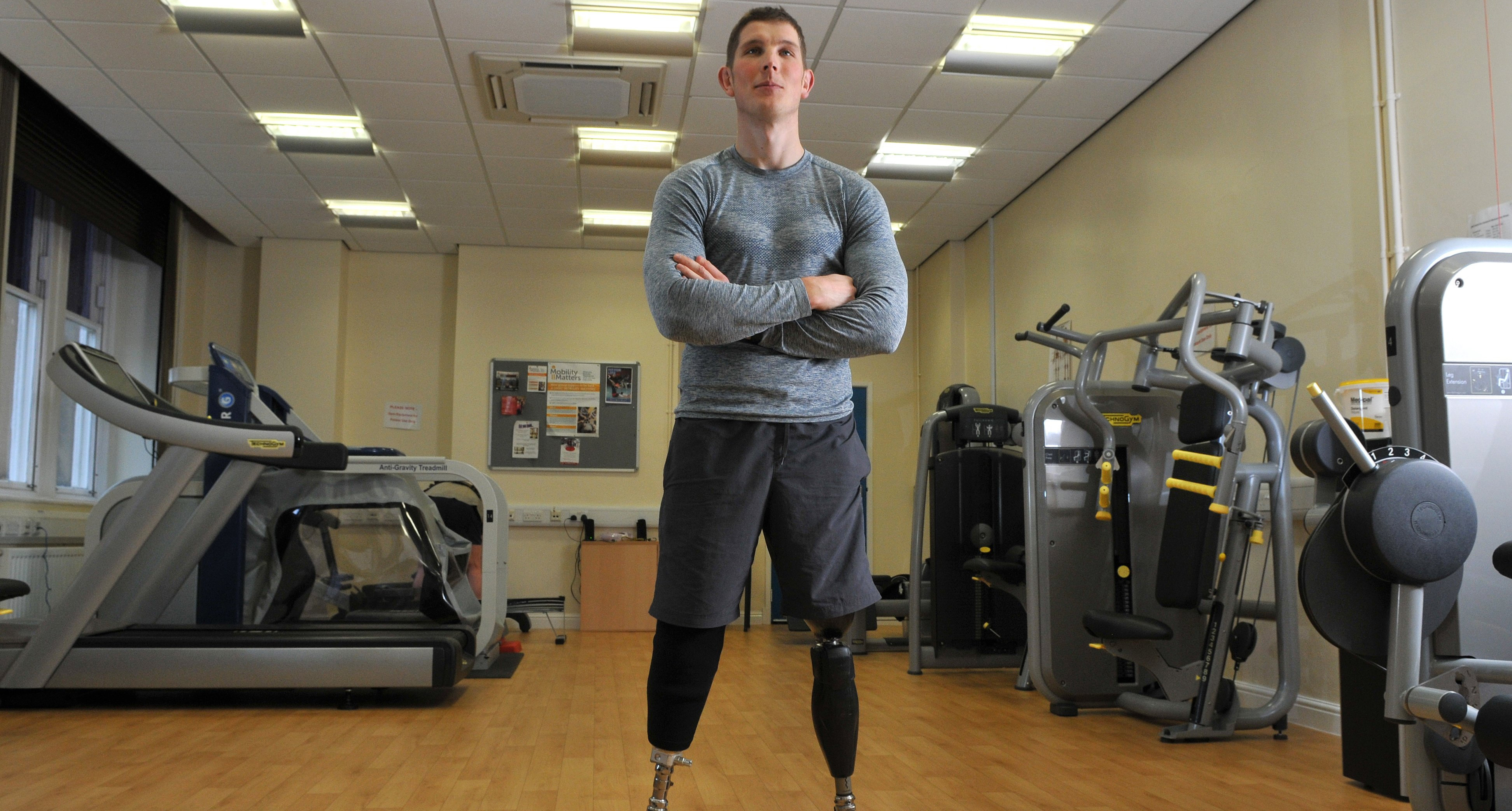 British amputee veteran Gregg Stevenson