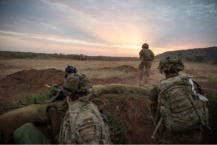 Grenadier Guards training in Kenya (Picture: MOD).
