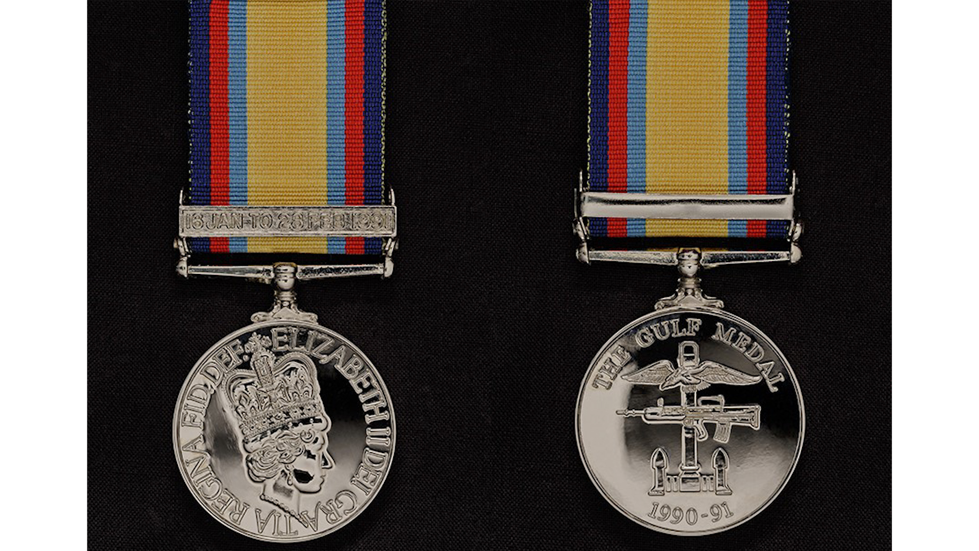 Gulf War Medal with 16 Jan to 28 February 1991 Clasp front and back (Picture: MOD).